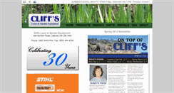 Desktop Screenshot of cliffslawn.com